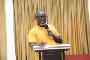 Ag. Director-General, Mr. Eric Asuman addressing participants of the training