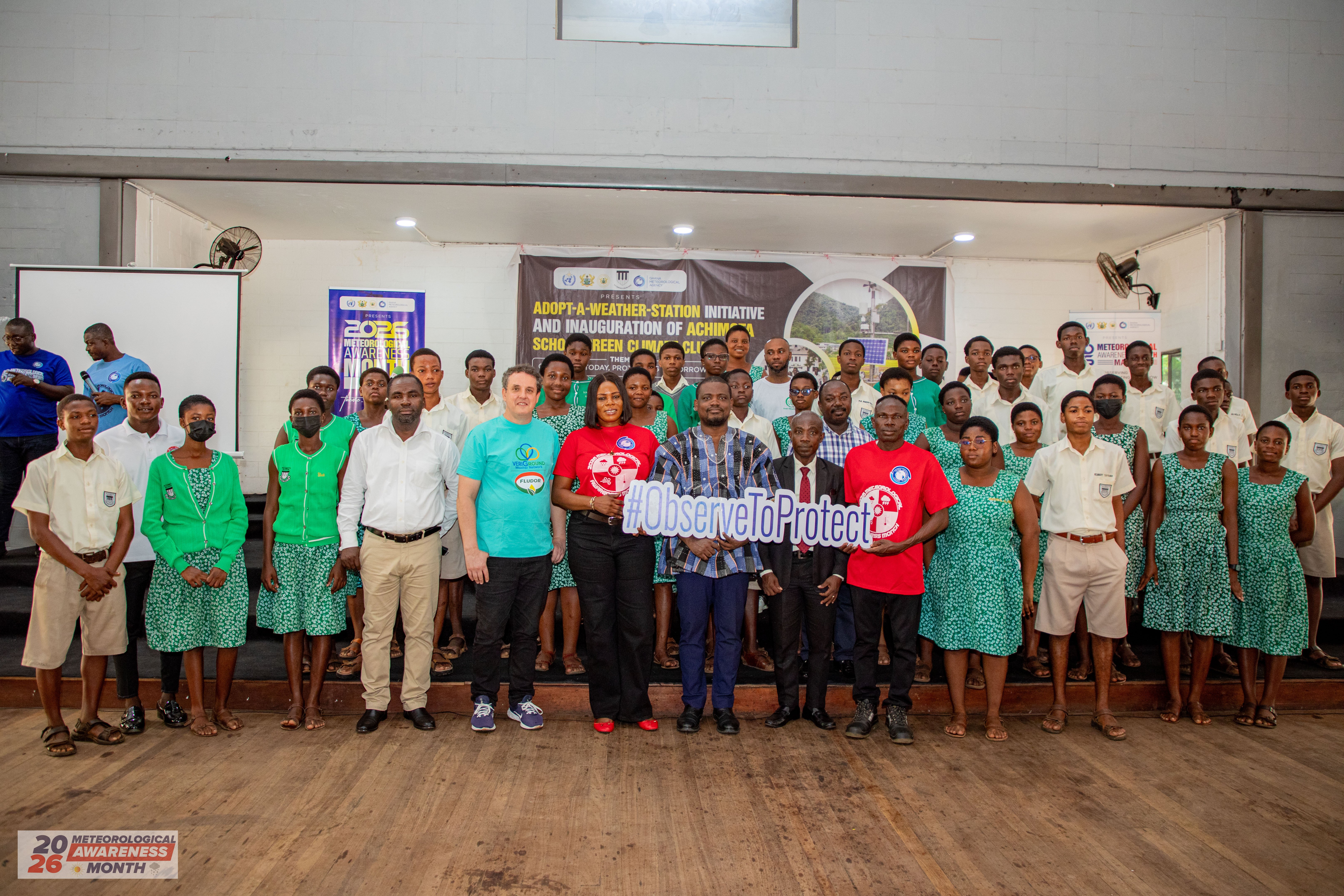 GMet Commissions Automatic Weather Station at Achimota School